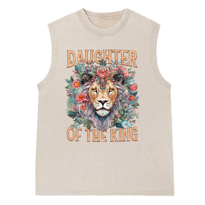 Daughter Of The King Christian Washed Sleeveless Tee