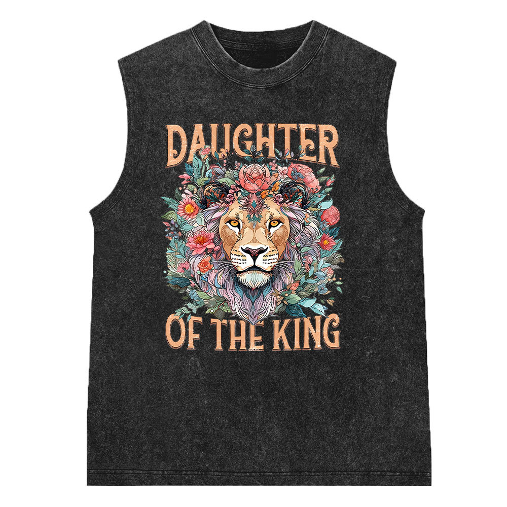 Daughter Of The King Christian Washed Sleeveless Tee