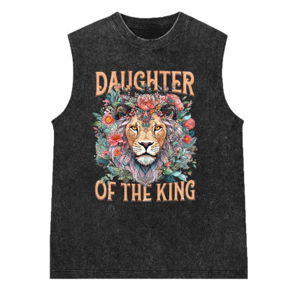 Daughter Of The King Christian Washed Sleeveless Tee