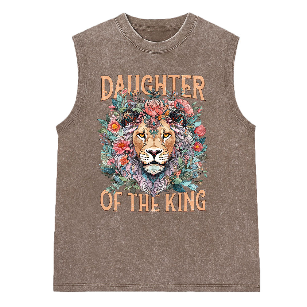 Daughter Of The King Christian Washed Sleeveless Tee