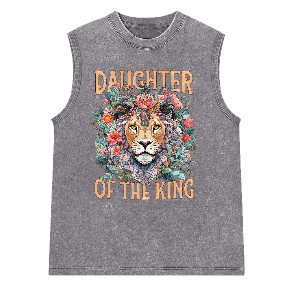 Daughter Of The King Christian Washed Sleeveless Tee