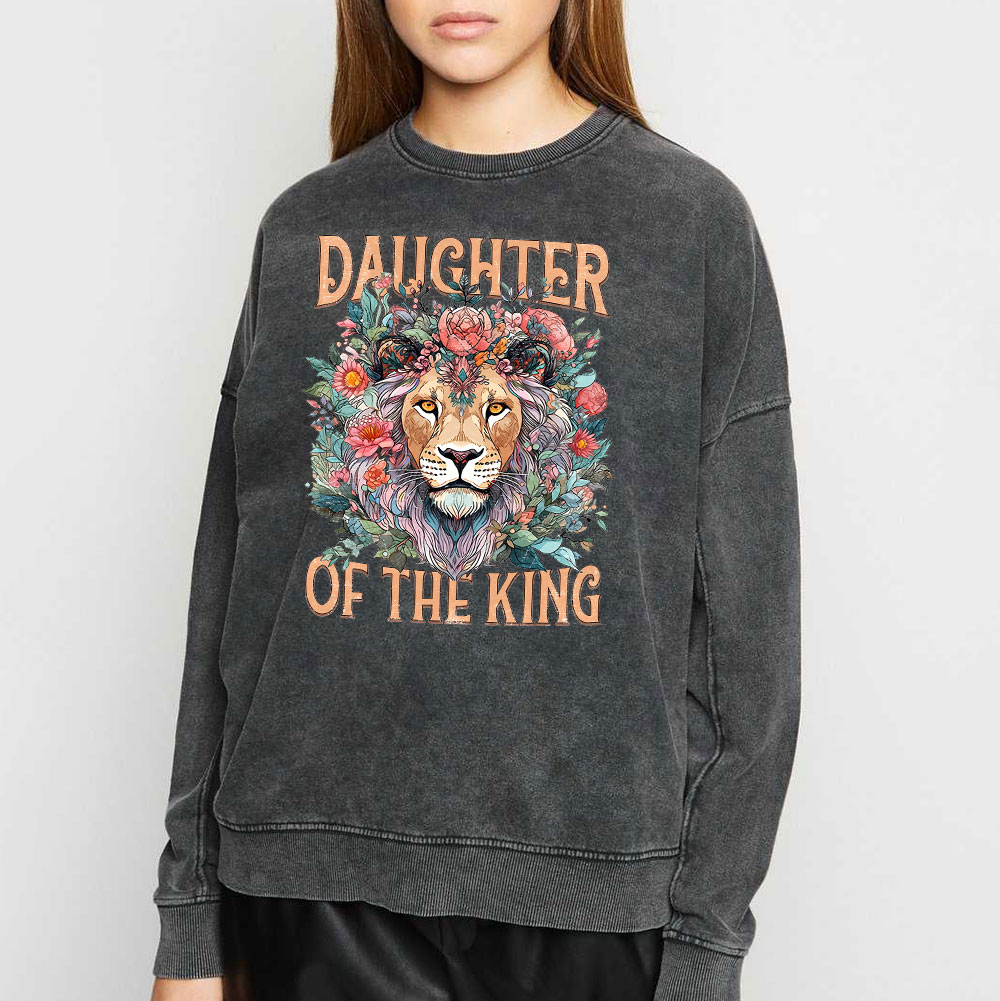 Daughter Of The King Christian Washed Sweatshirt