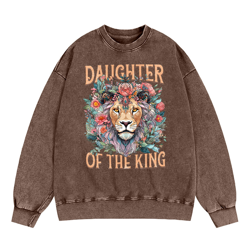 Daughter Of The King Christian Washed Sweatshirt