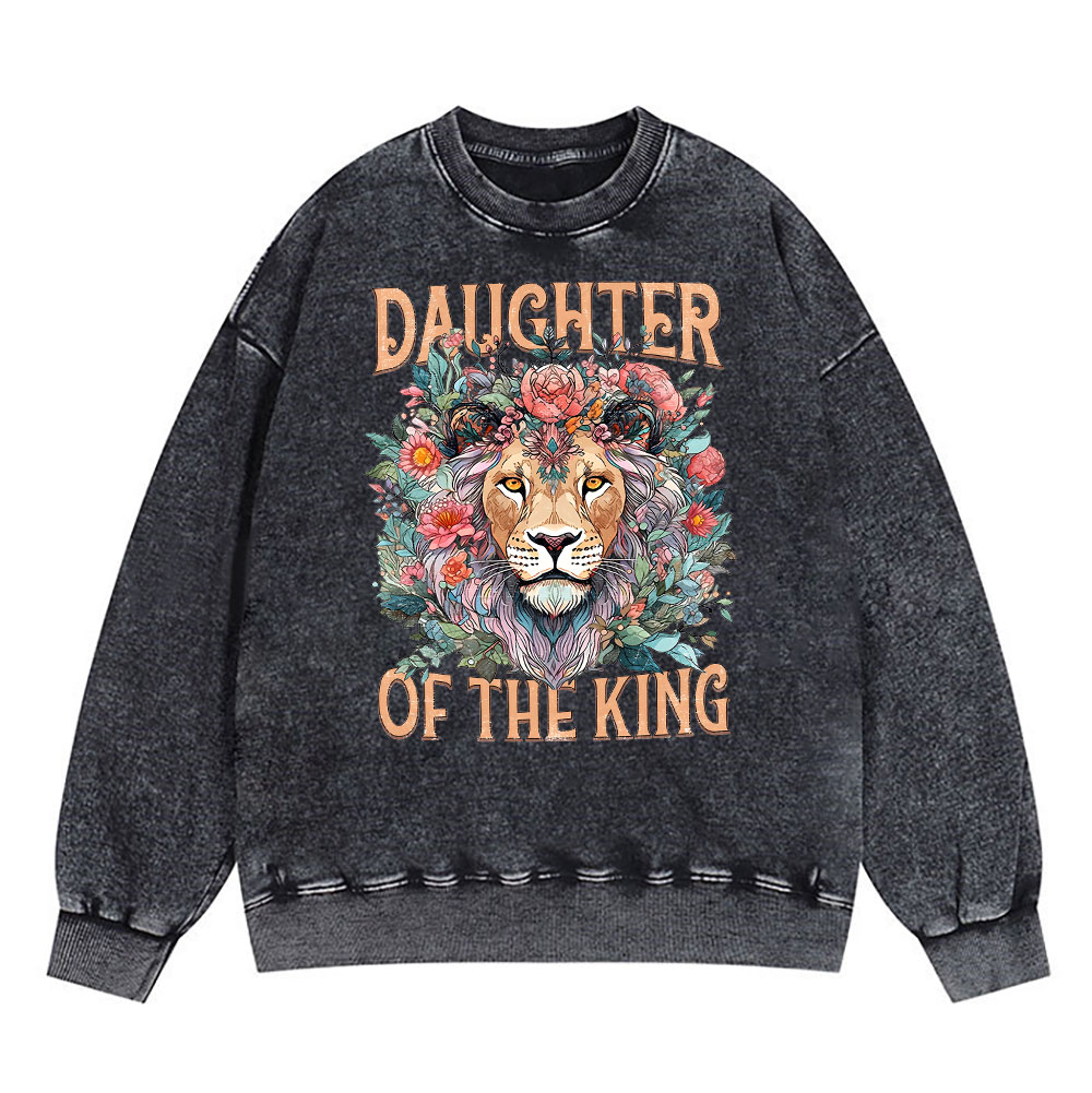 Daughter Of The King Christian Washed Sweatshirt
