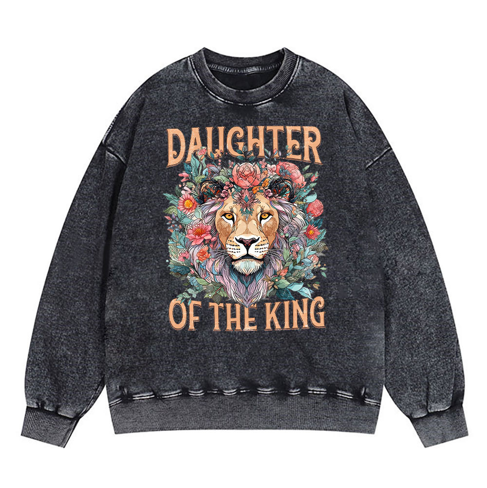 Daughter Of The King Christian Washed Sweatshirt