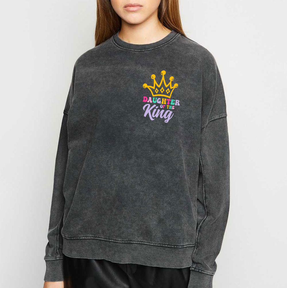 Daughter Of The King Christian Washed Sweatshirt