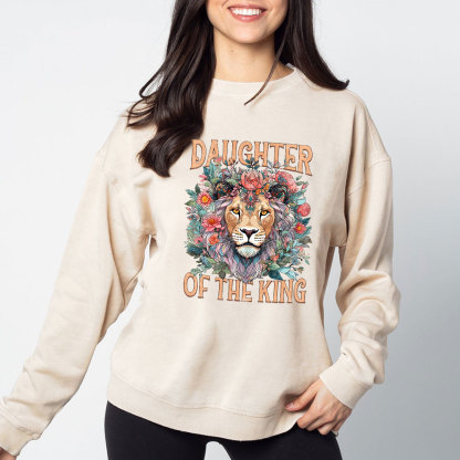 Daughter Of The King Christian Washed Sweatshirt