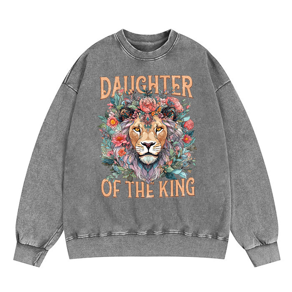 Daughter Of The King Christian Washed Sweatshirt