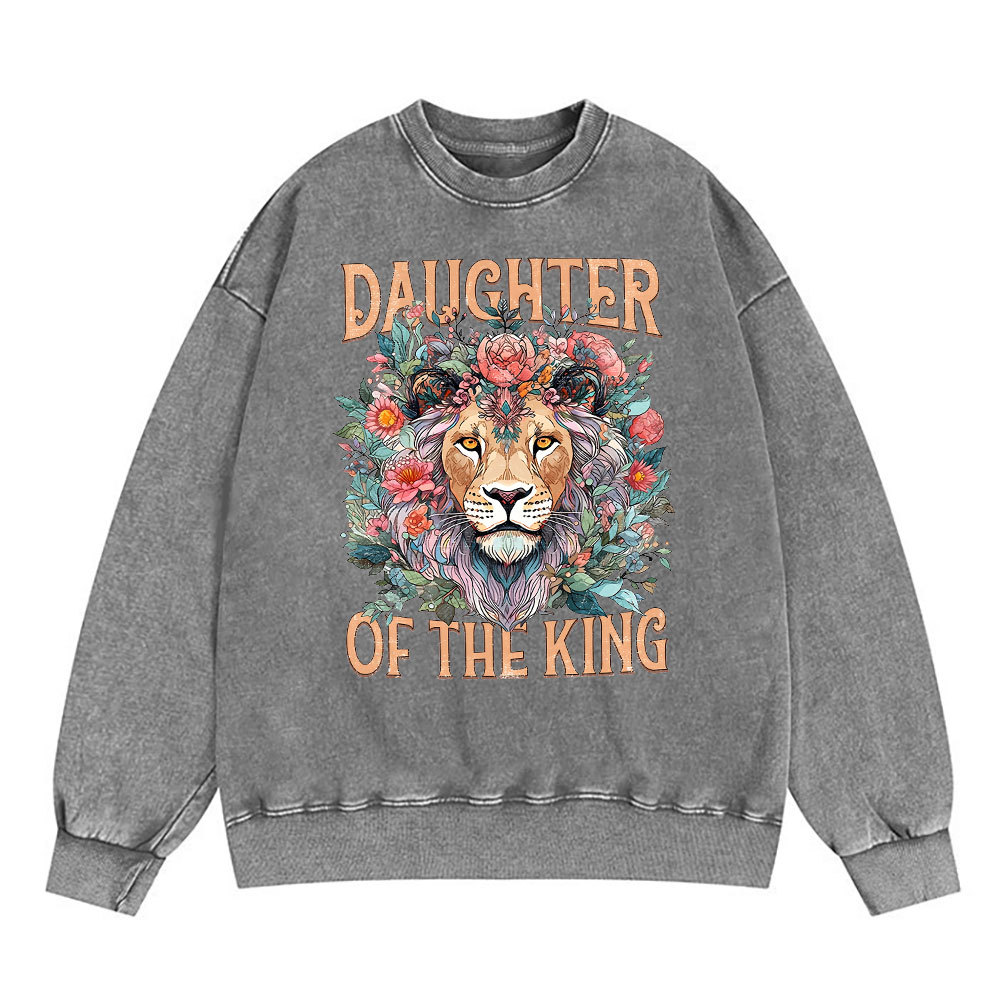 Daughter Of The King Christian Washed Sweatshirt