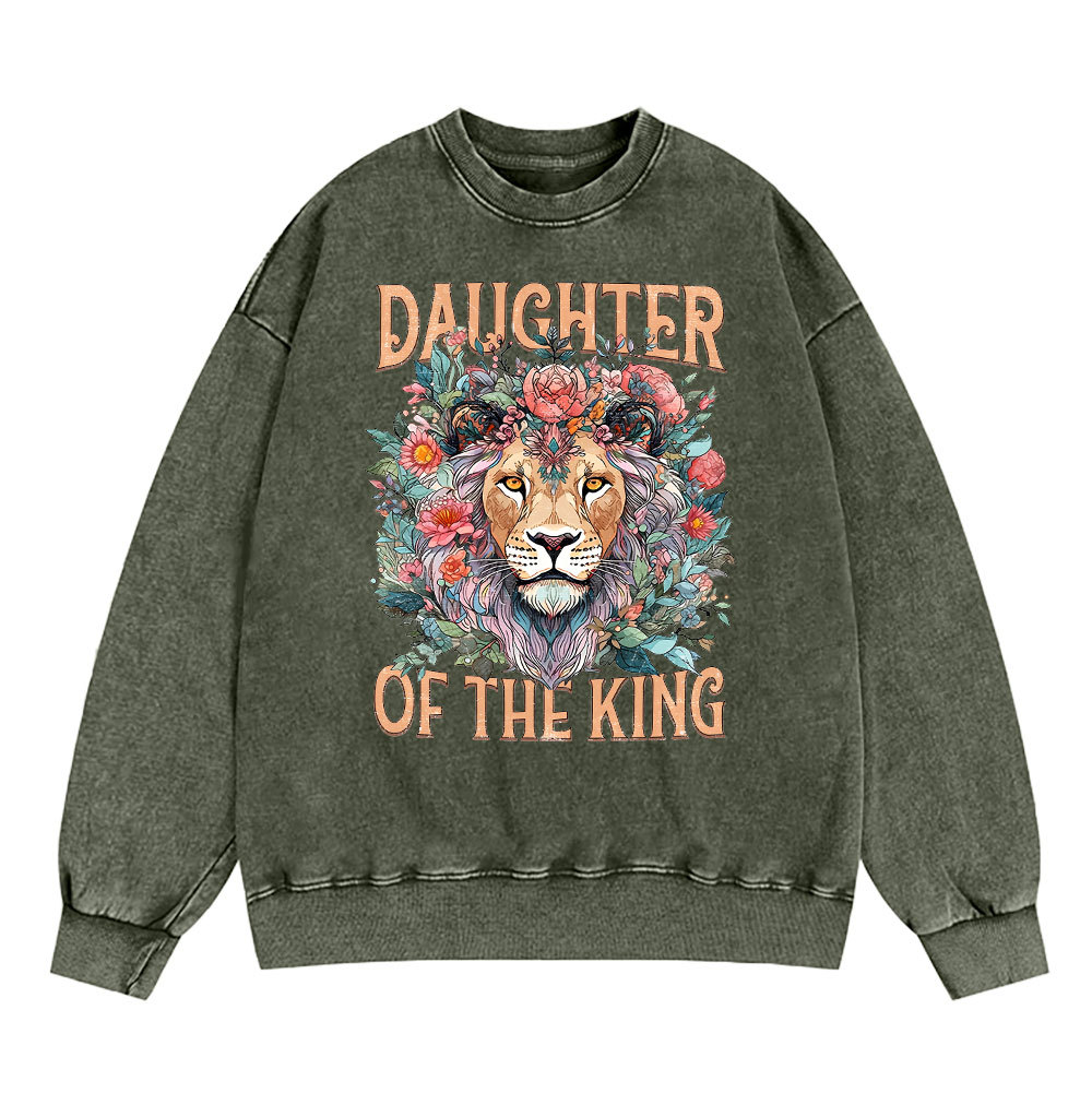 Daughter Of The King Christian Washed Sweatshirt