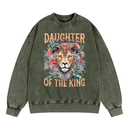 Daughter Of The King Christian Washed Sweatshirt