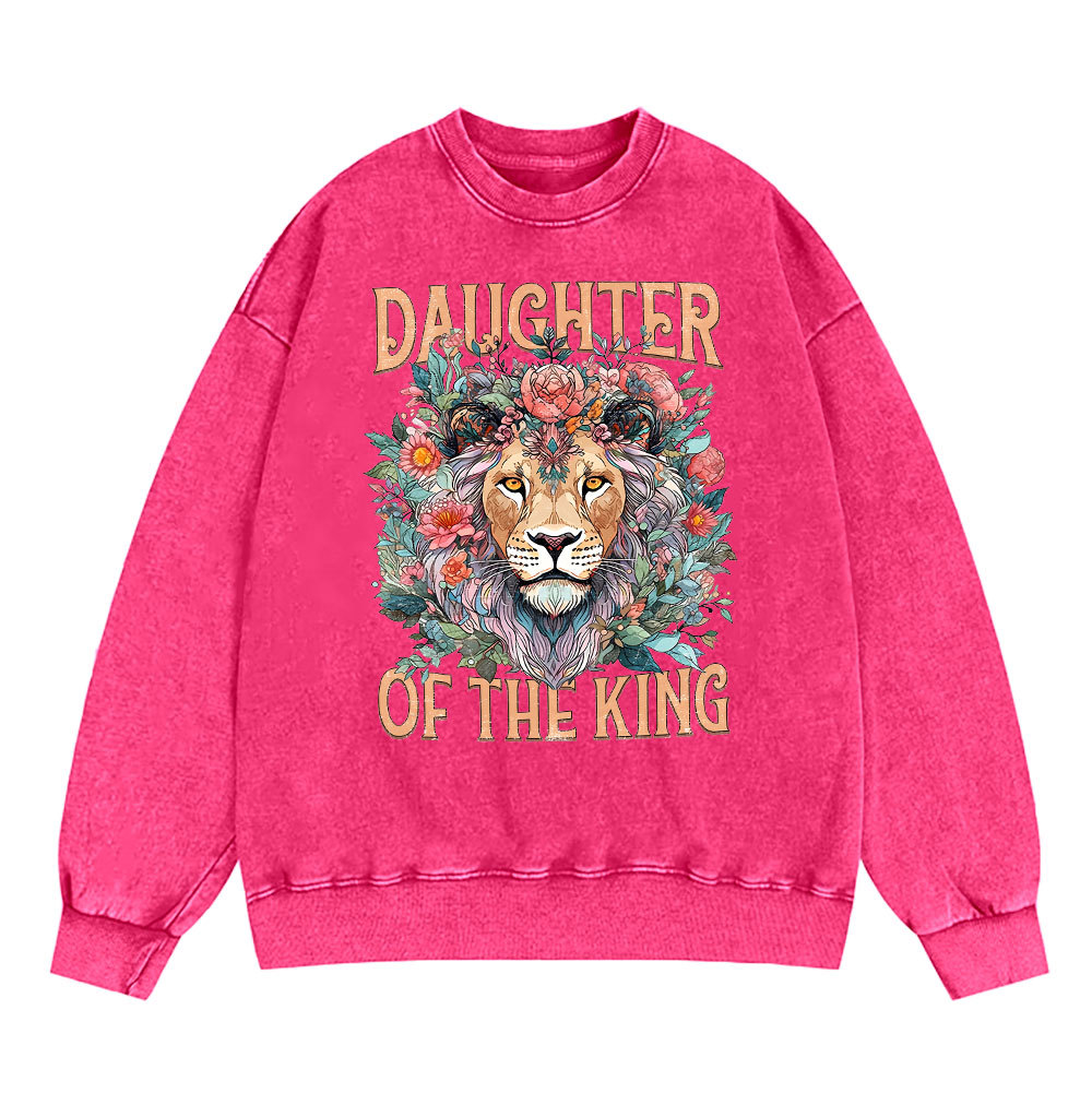 Daughter Of The King Christian Washed Sweatshirt