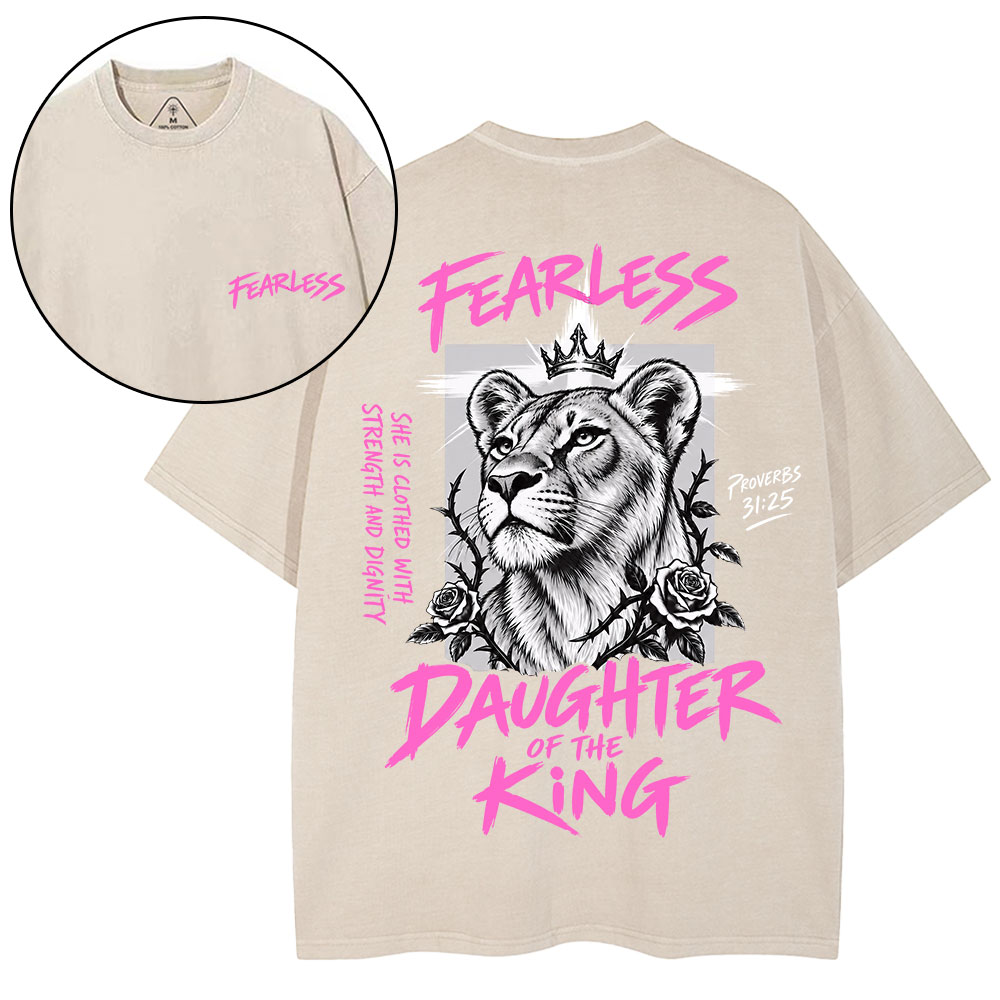 Daughter Of The King Christian Washed T-Shirt