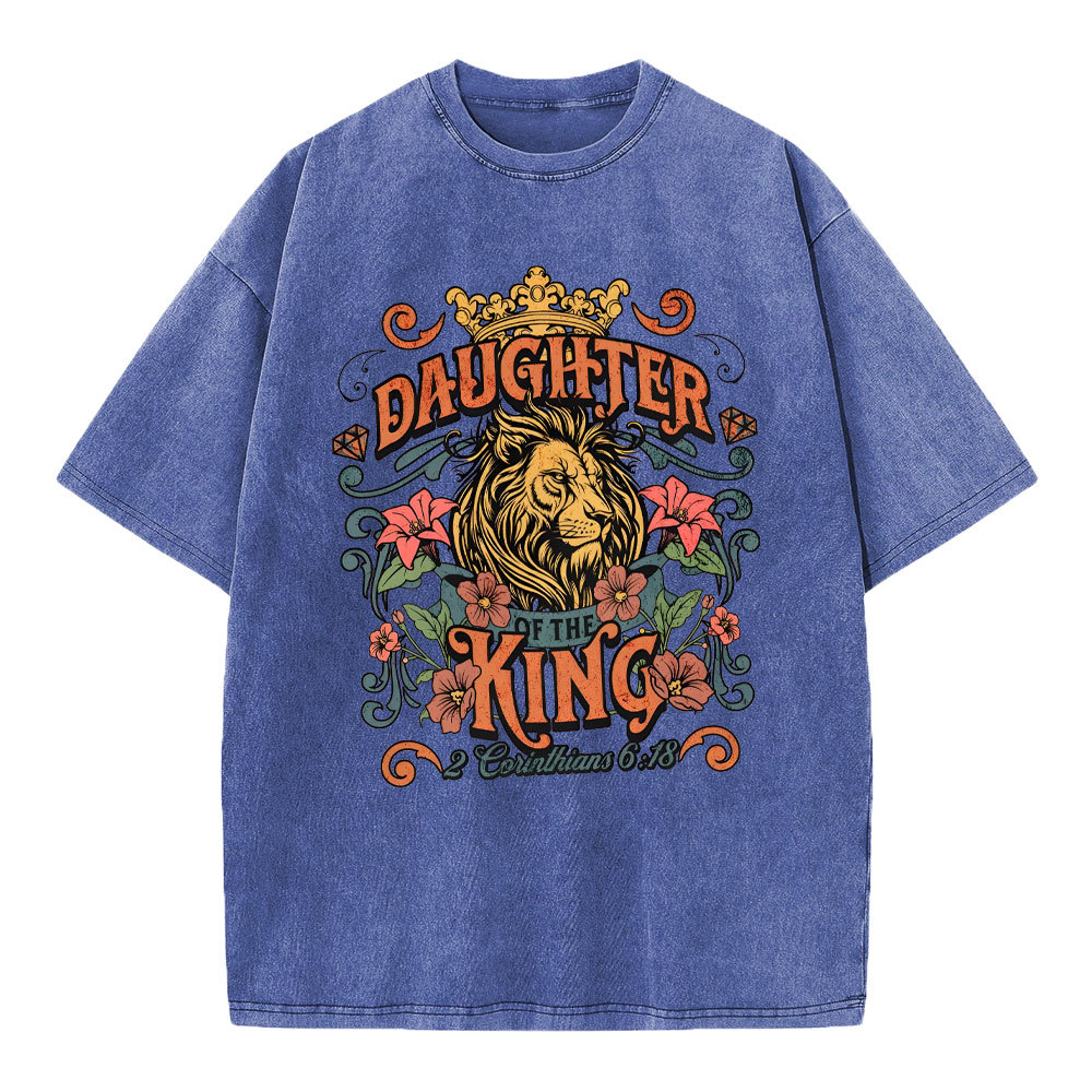 Daughter Of The King Christian Washed T-Shirt