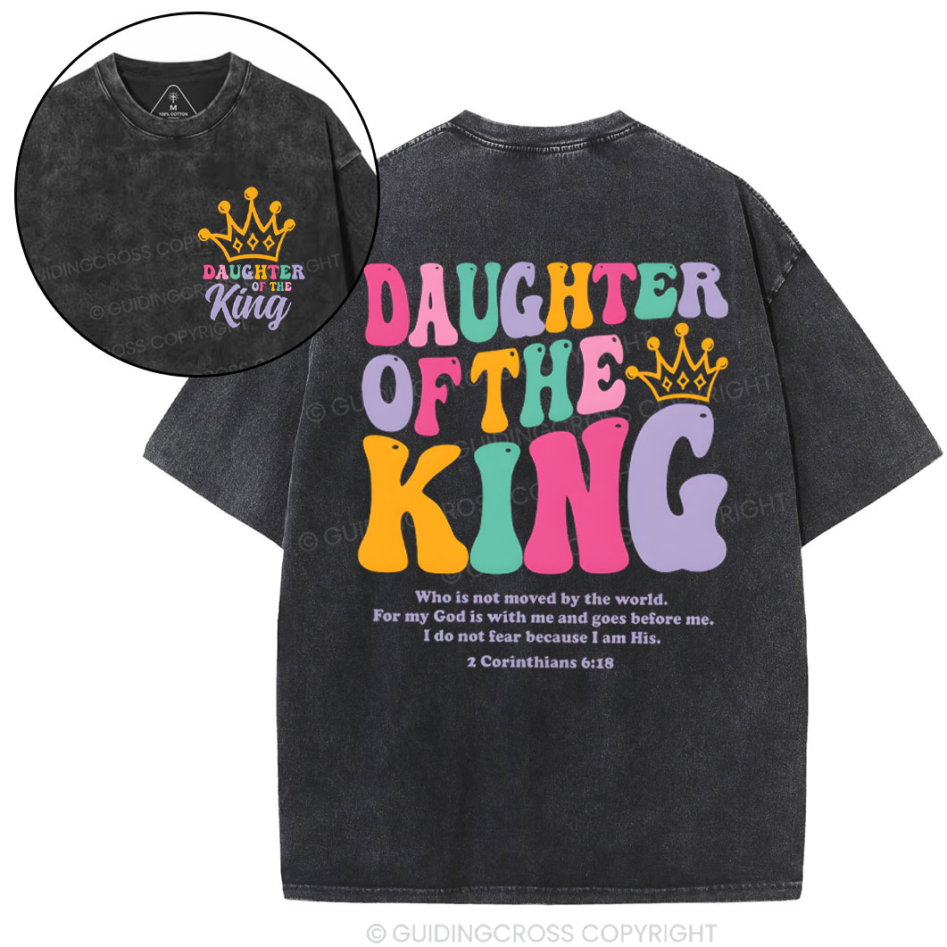 Daughter Of The King Christian Washed T-Shirt