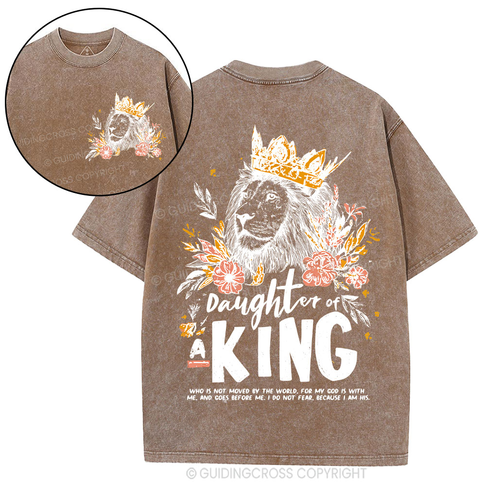 Daughter Of  The King Christian Washed T-Shirt