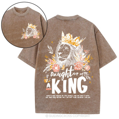 Daughter Of  The King Christian Washed T-Shirt