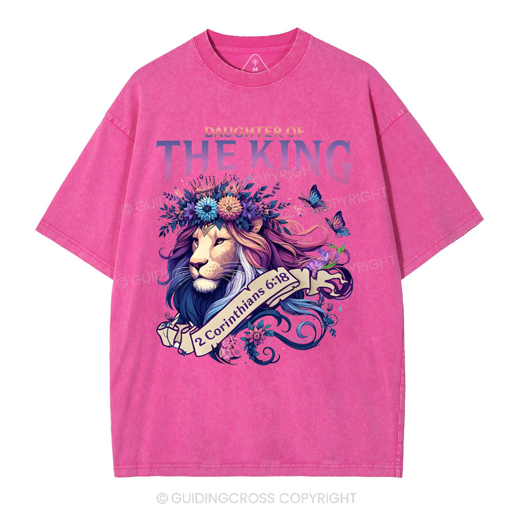 Daughter Of The King Christian Washed T-Shirt