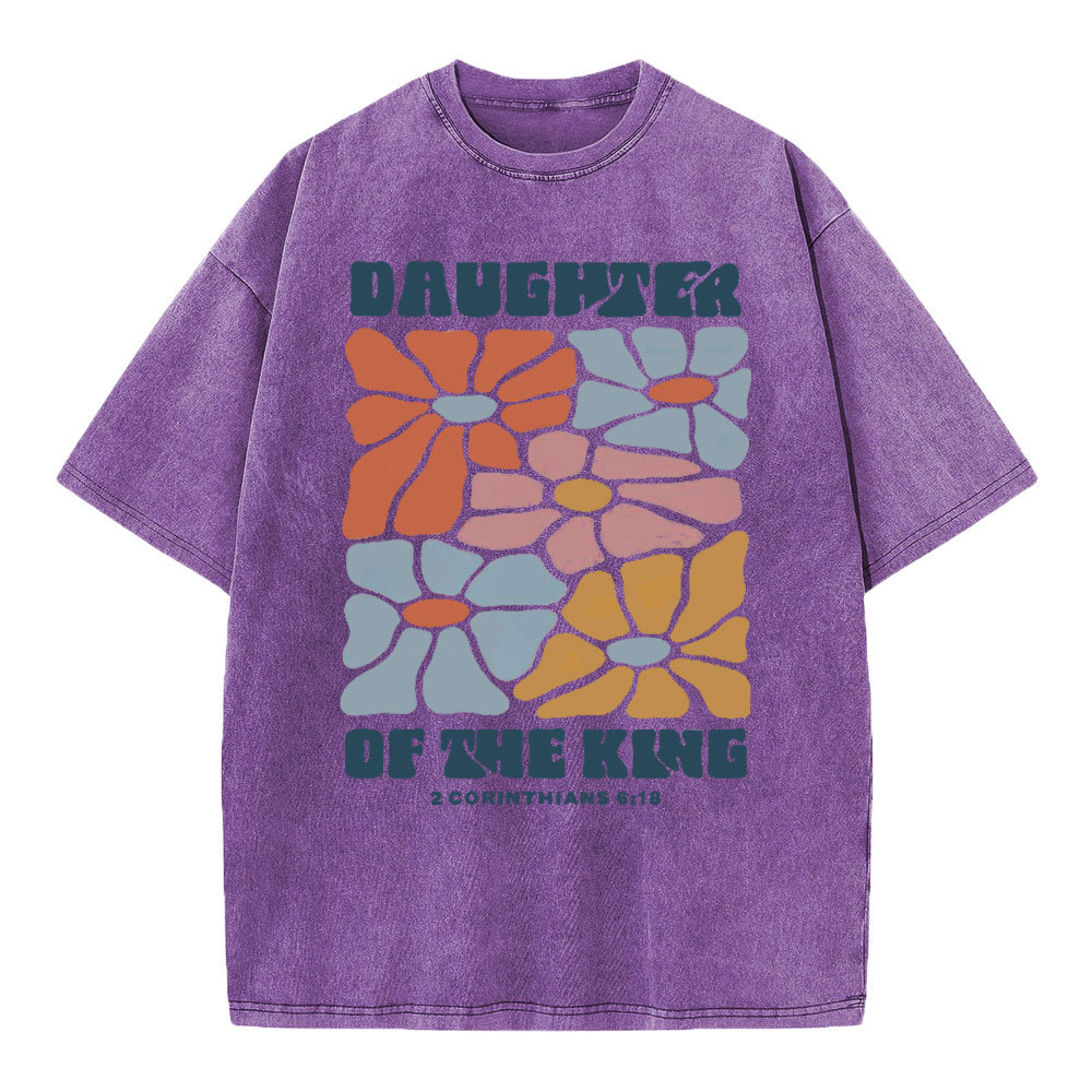 Daughter Of The King Christian Washed T-Shirt