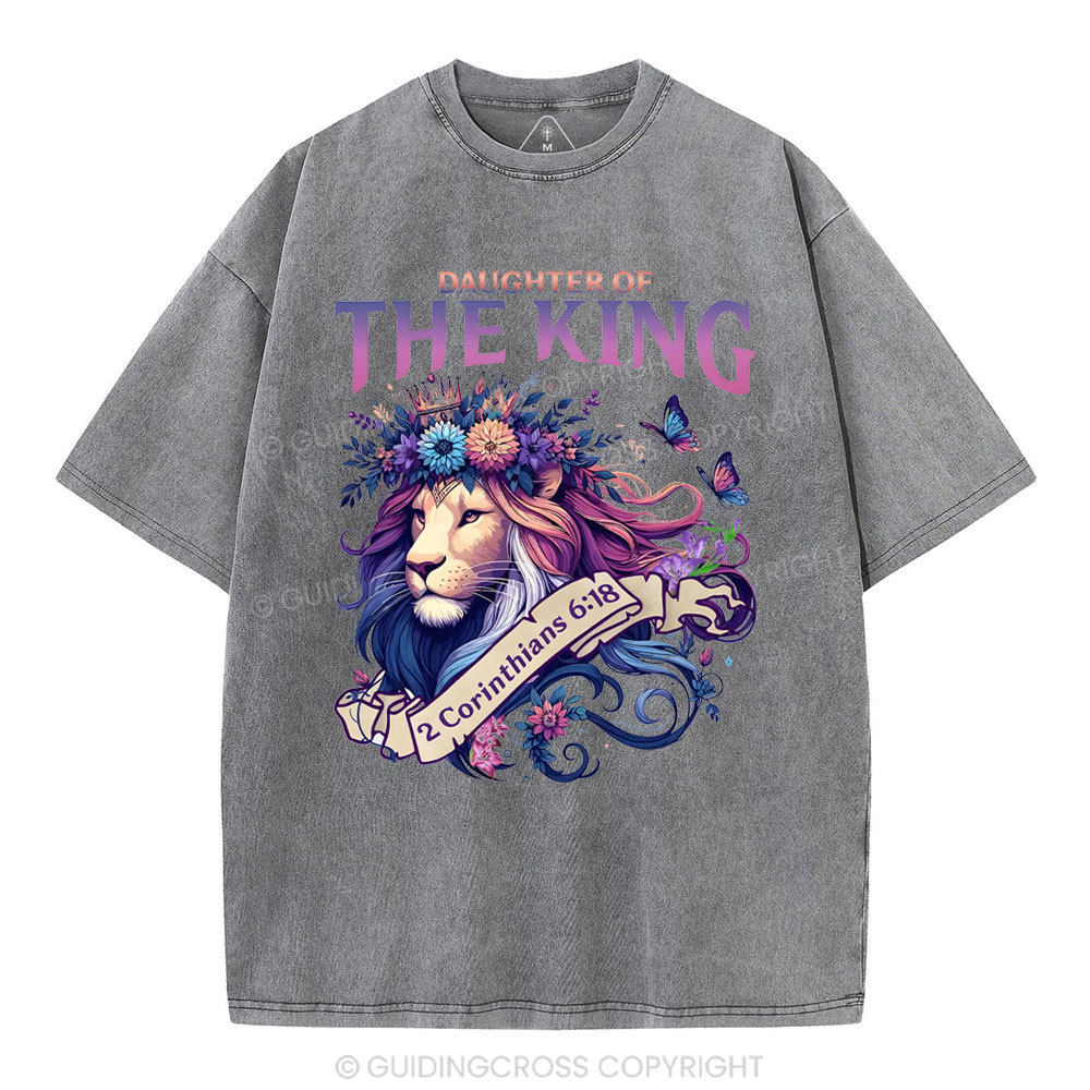 Daughter Of The King Christian Washed T-Shirt