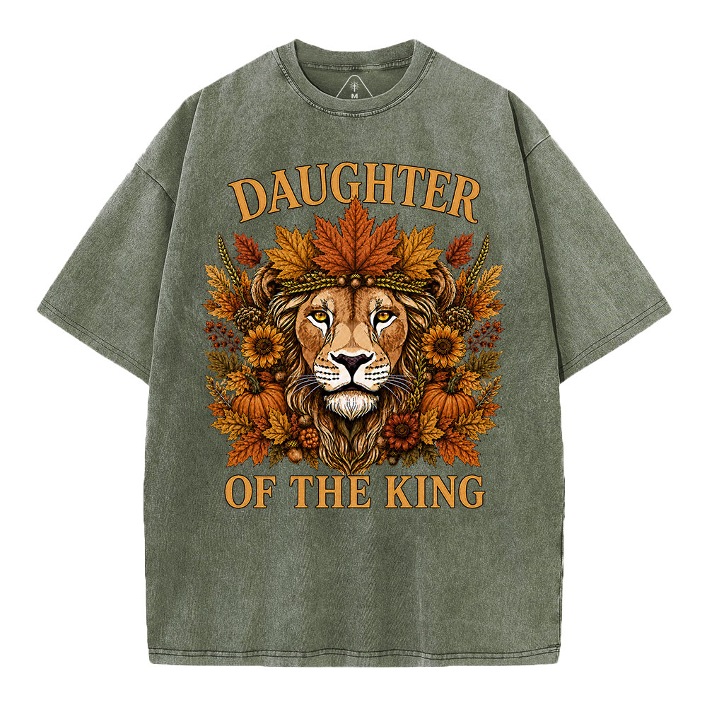 Daughter Of The King Christian Washed T-Shirt
