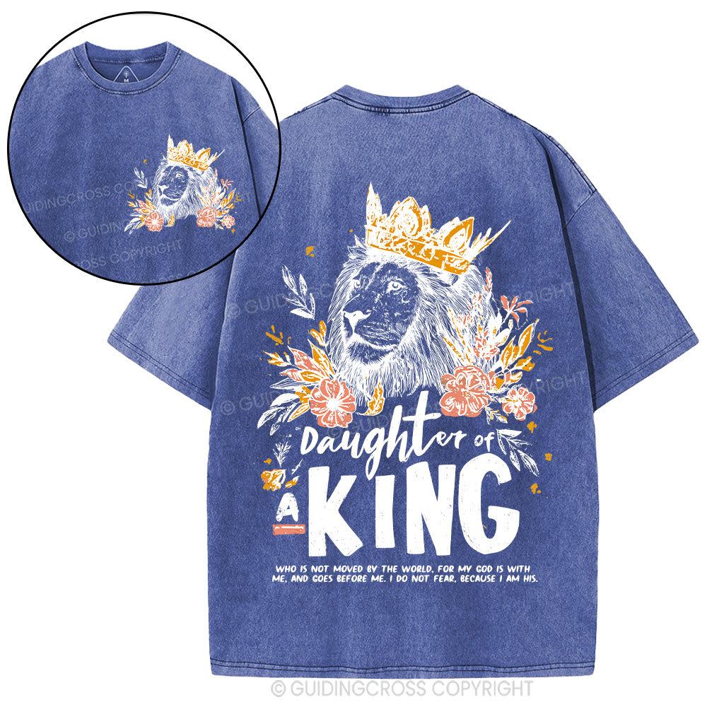 Daughter Of  The King Christian Washed T-Shirt