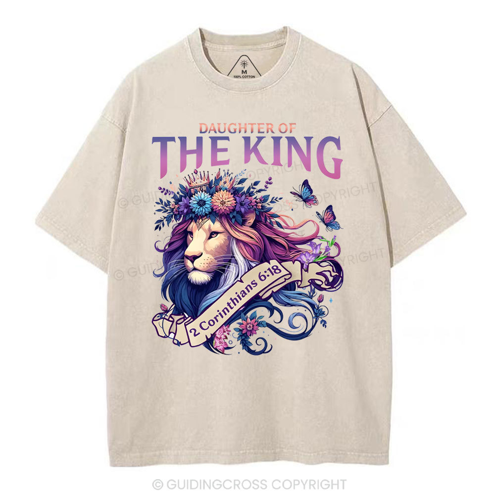 Daughter Of The King Christian Washed T-Shirt