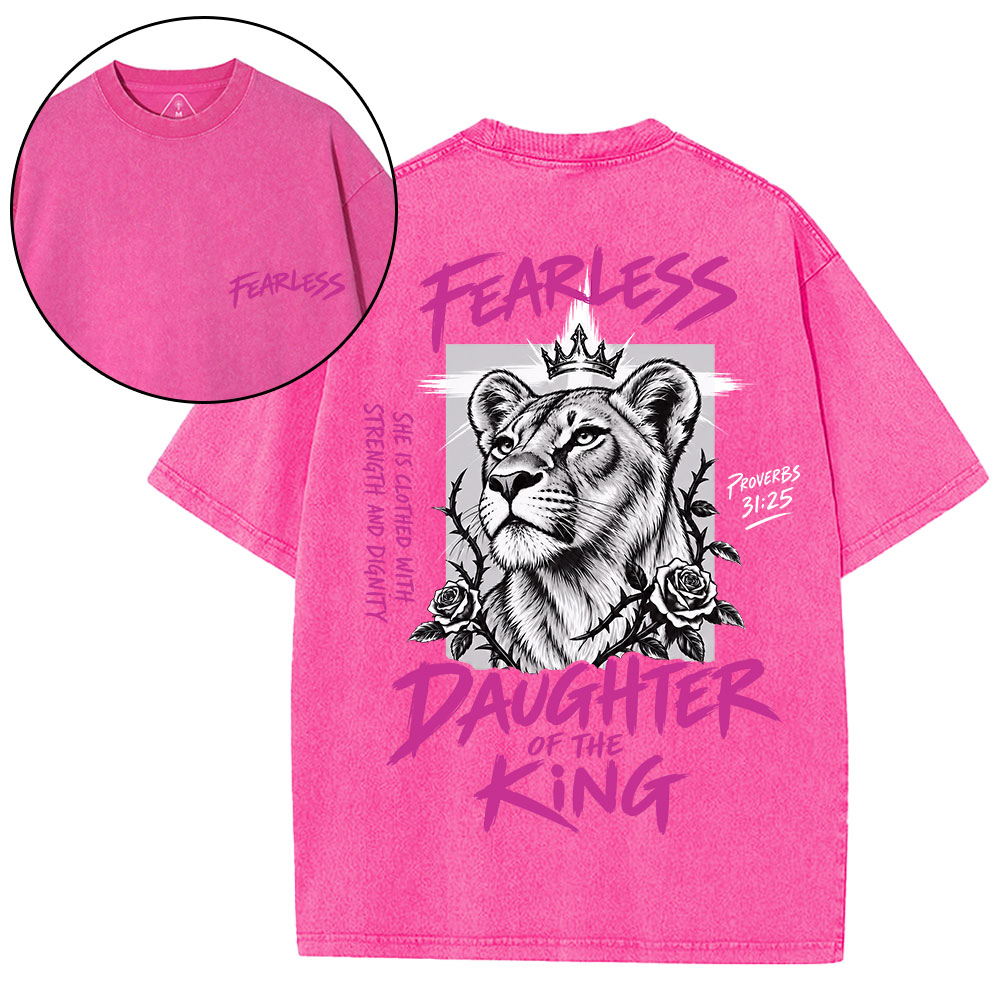 Daughter Of The King Christian Washed T-Shirt