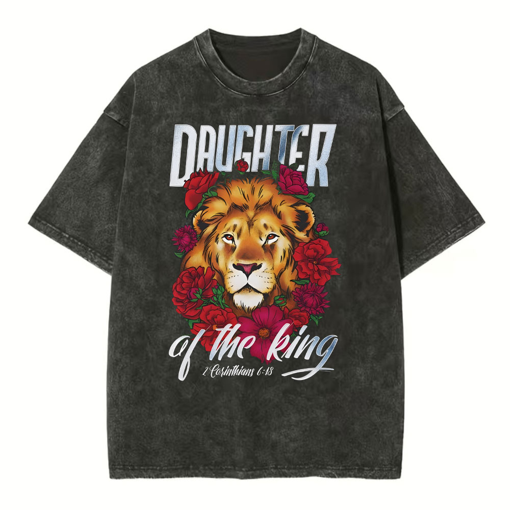 Daughter Of The King Christian Washed T-Shirt