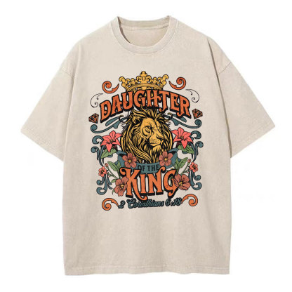Daughter Of The King Christian Washed T-Shirt