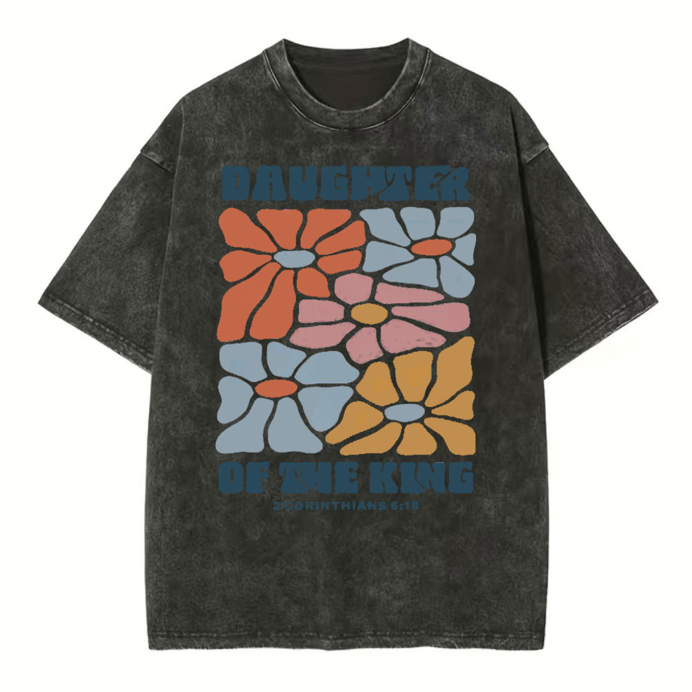 Daughter Of The King Christian Washed T-Shirt
