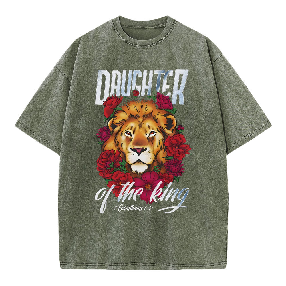 Daughter Of The King Christian Washed T-Shirt