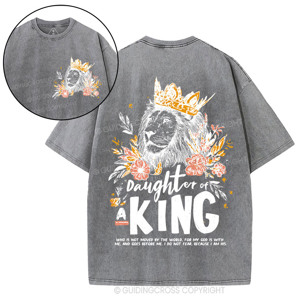 Daughter Of  The King Christian Washed T-Shirt