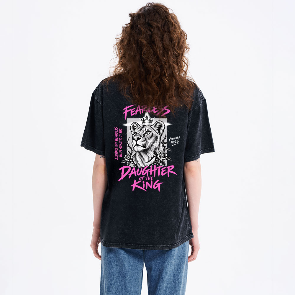 Daughter Of The King Christian Washed T-Shirt