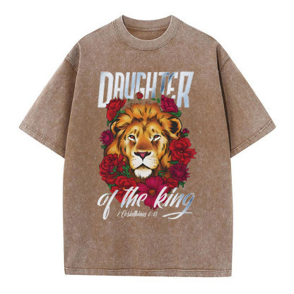Daughter Of The King Christian Washed T-Shirt