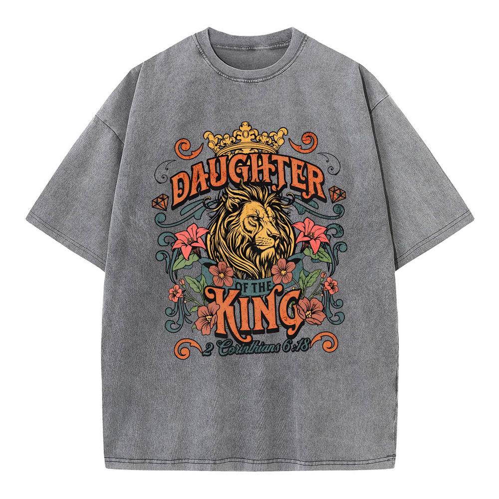 Daughter Of The King Christian Washed T-Shirt