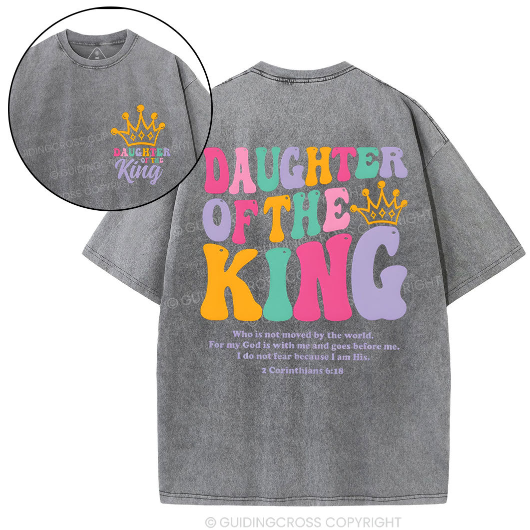 Daughter Of The King Christian Washed T-Shirt
