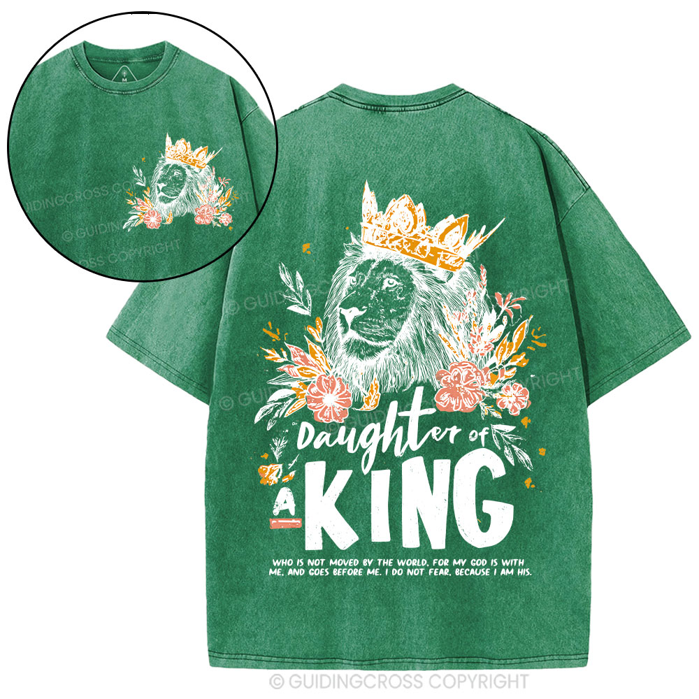 Daughter Of  The King Christian Washed T-Shirt