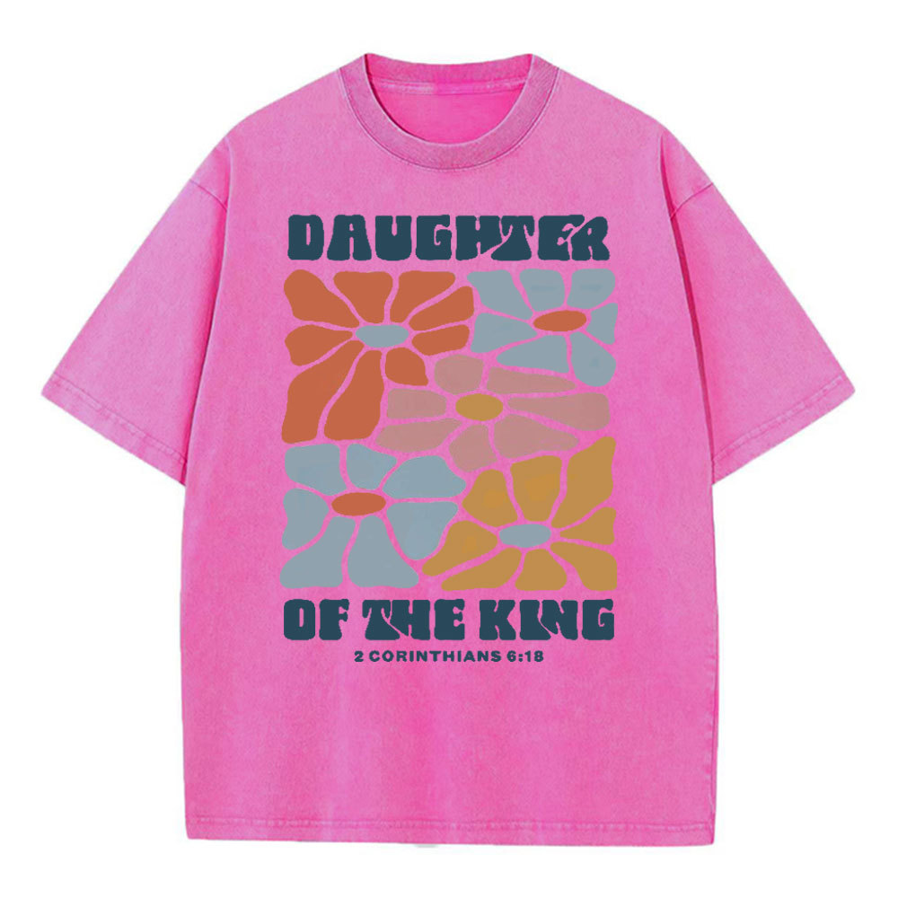 Daughter Of The King Christian Washed T-Shirt