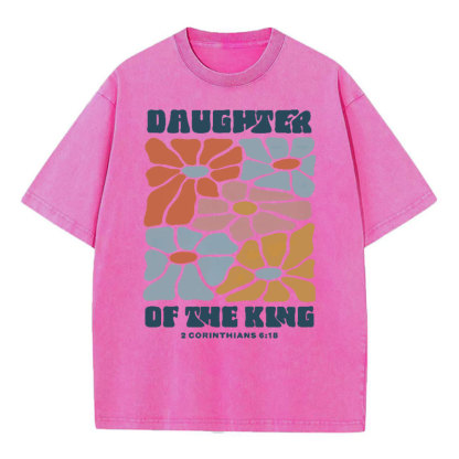 Daughter Of The King Christian Washed T-Shirt