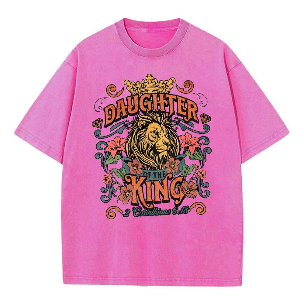 Daughter Of The King Christian Washed T-Shirt