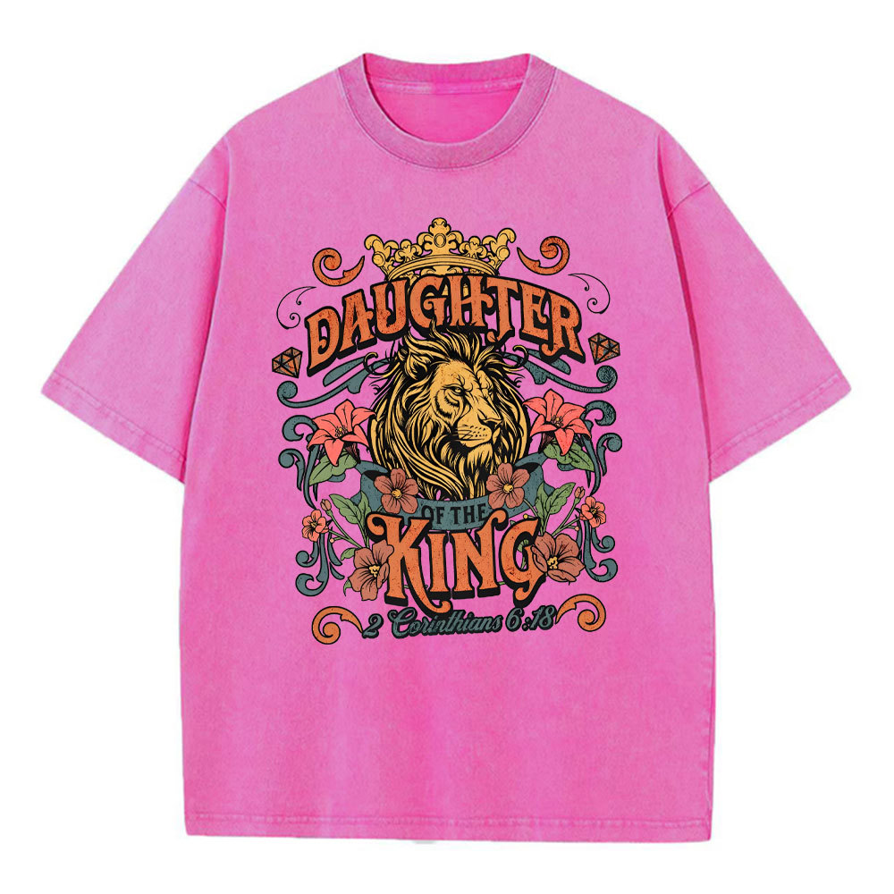 Daughter Of The King Christian Washed T-Shirt