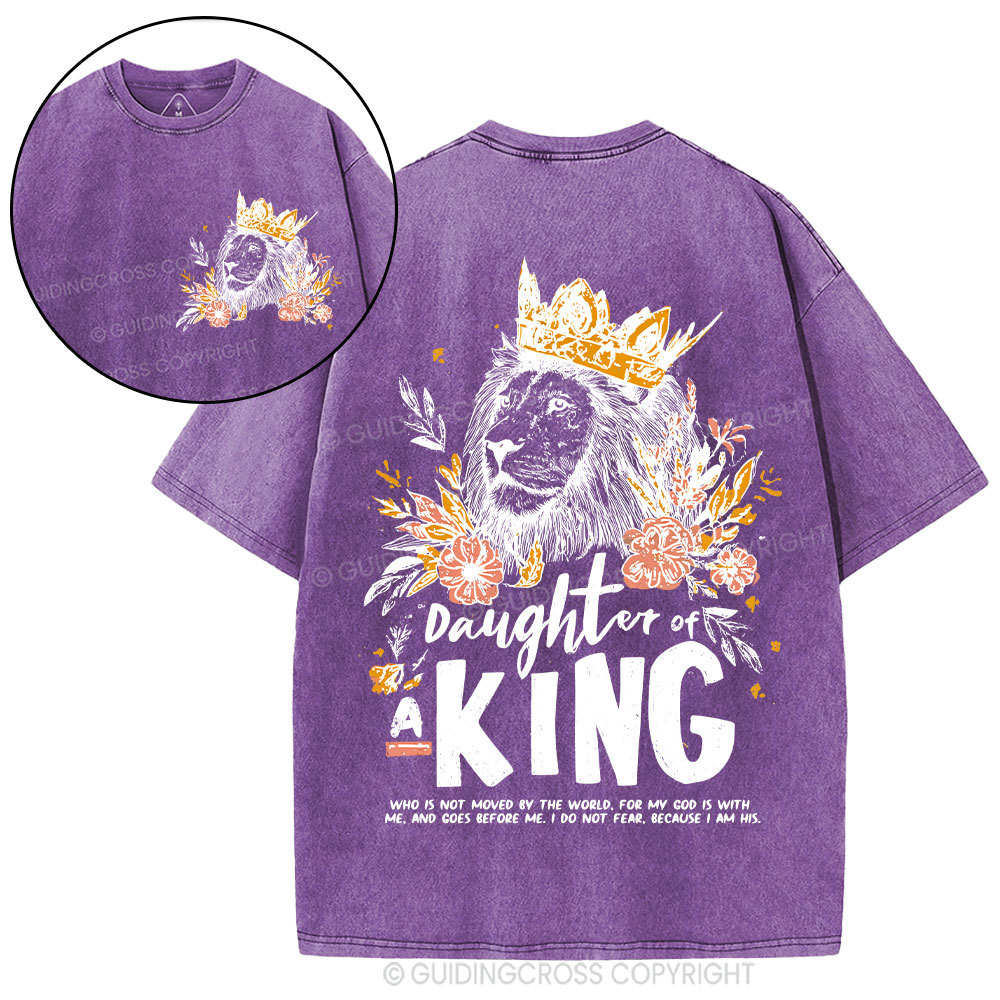 Daughter Of  The King Christian Washed T-Shirt