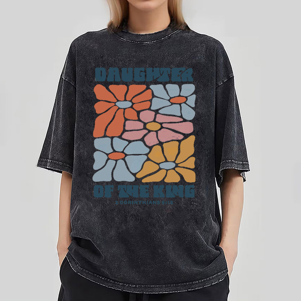 Daughter Of The King Christian Washed T-Shirt