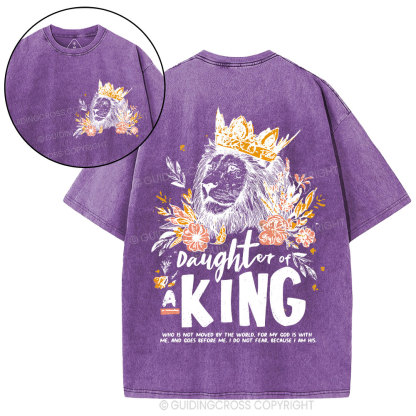 Daughter Of  The King Christian Washed T-Shirt