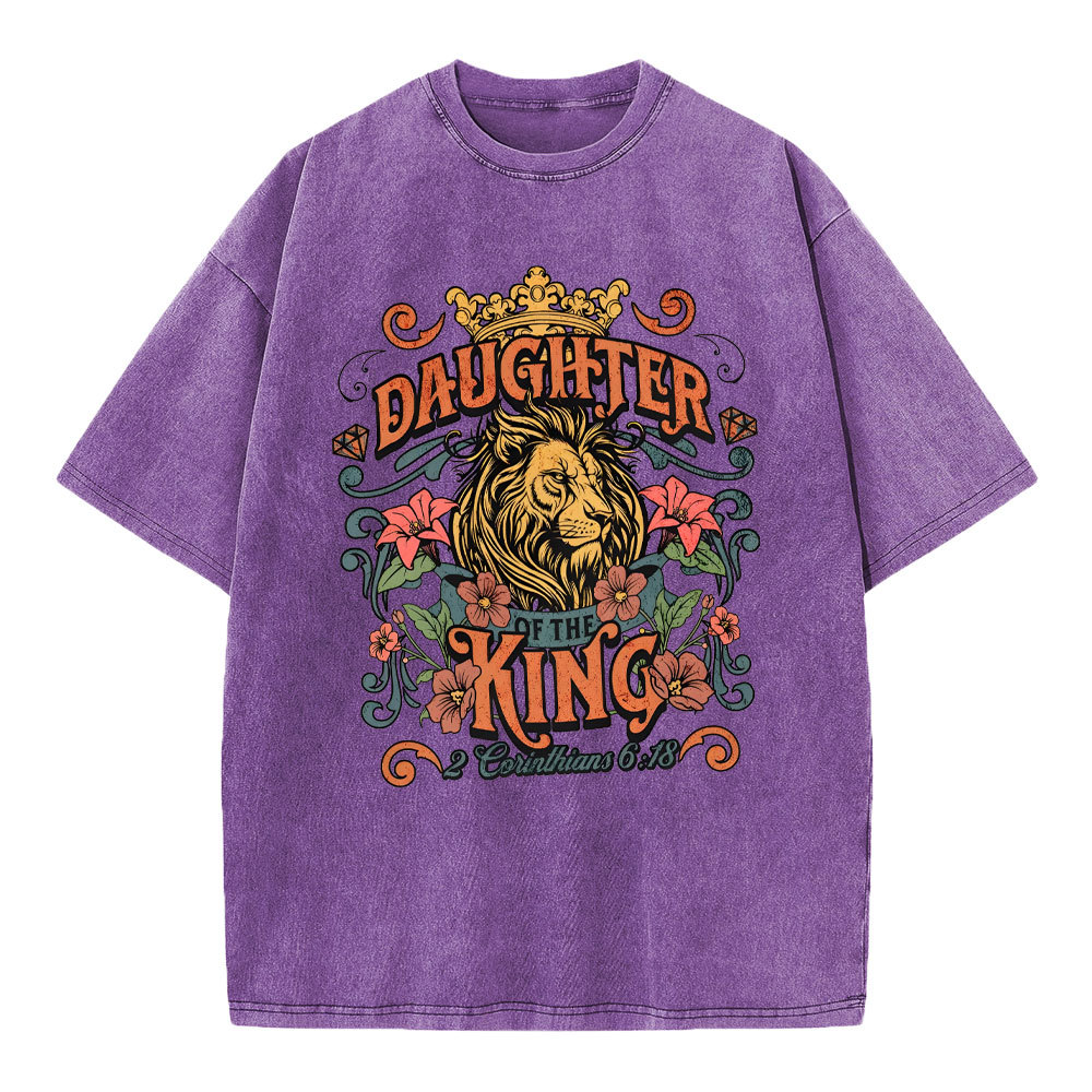 Daughter Of The King Christian Washed T-Shirt