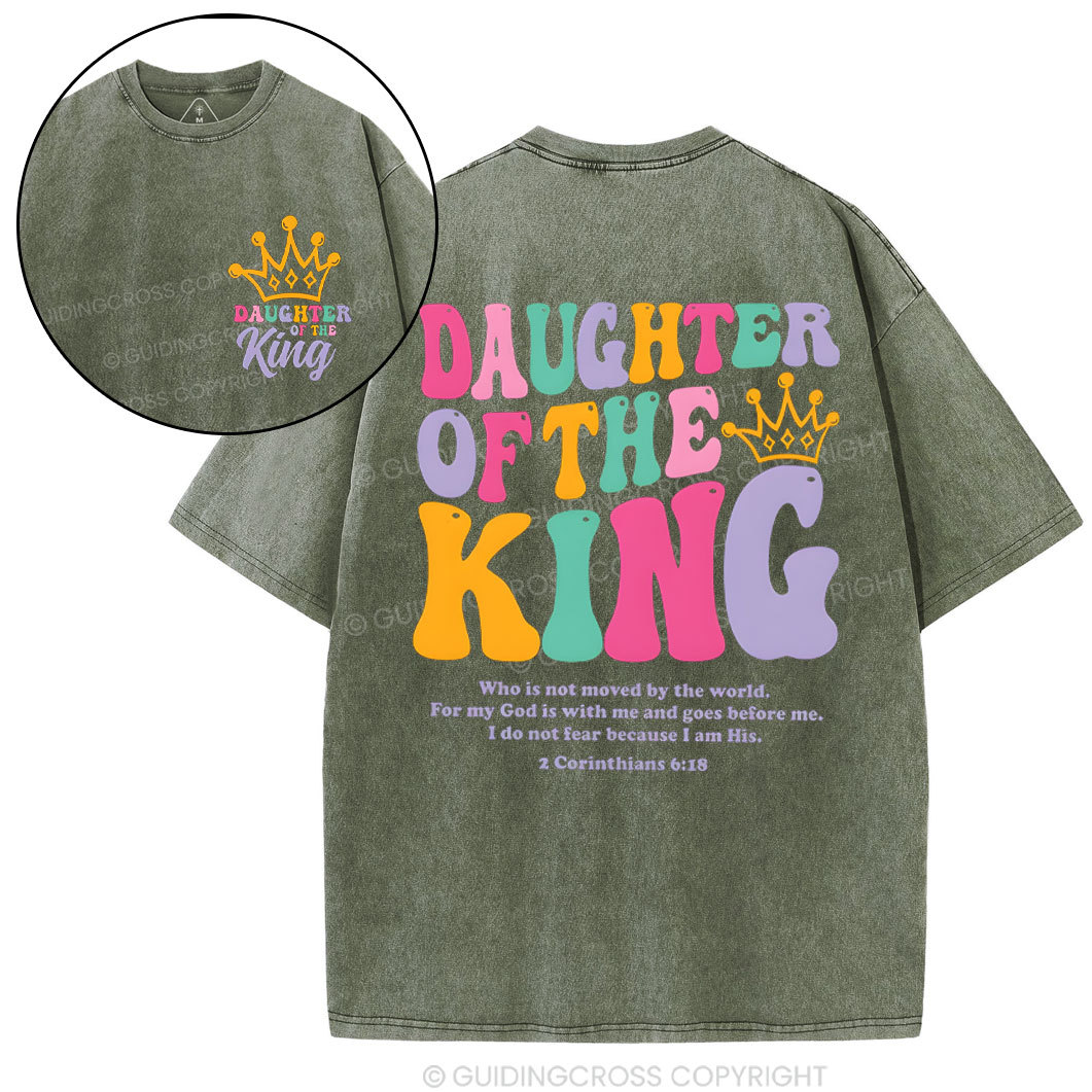 Daughter Of The King Christian Washed T-Shirt