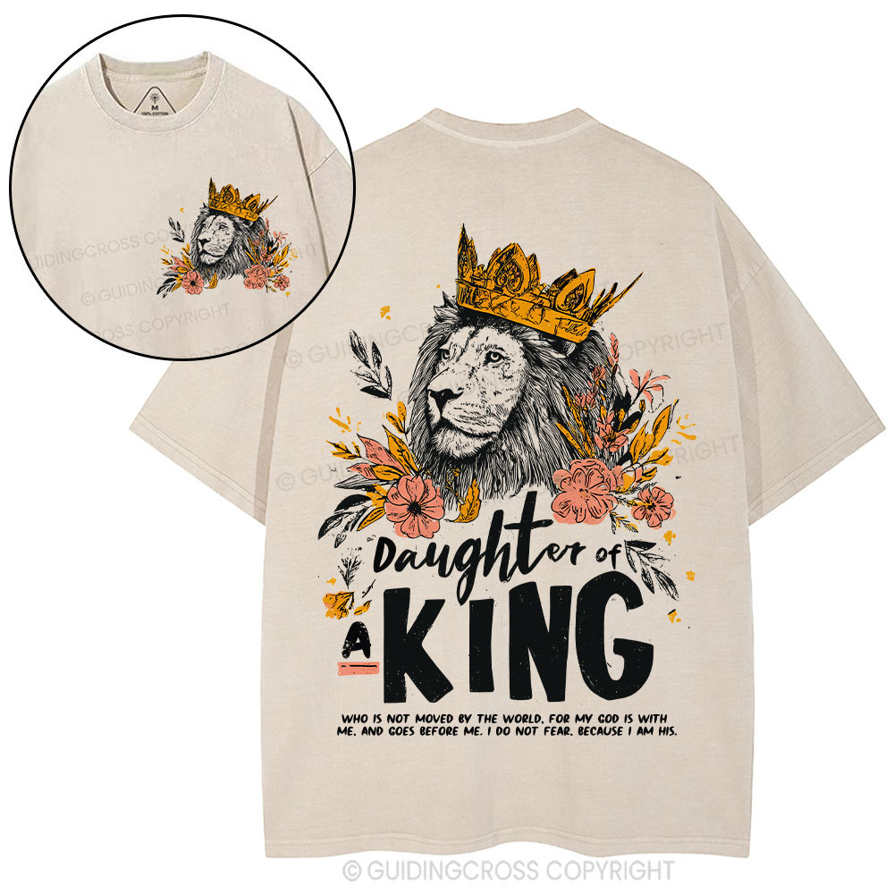 Daughter Of  The King Christian Washed T-Shirt