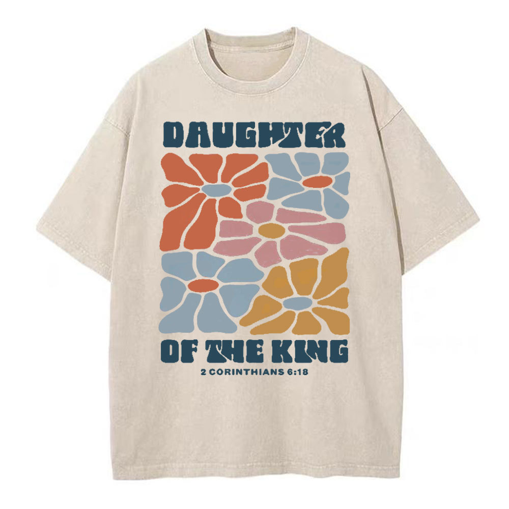 Daughter Of The King Christian Washed T-Shirt