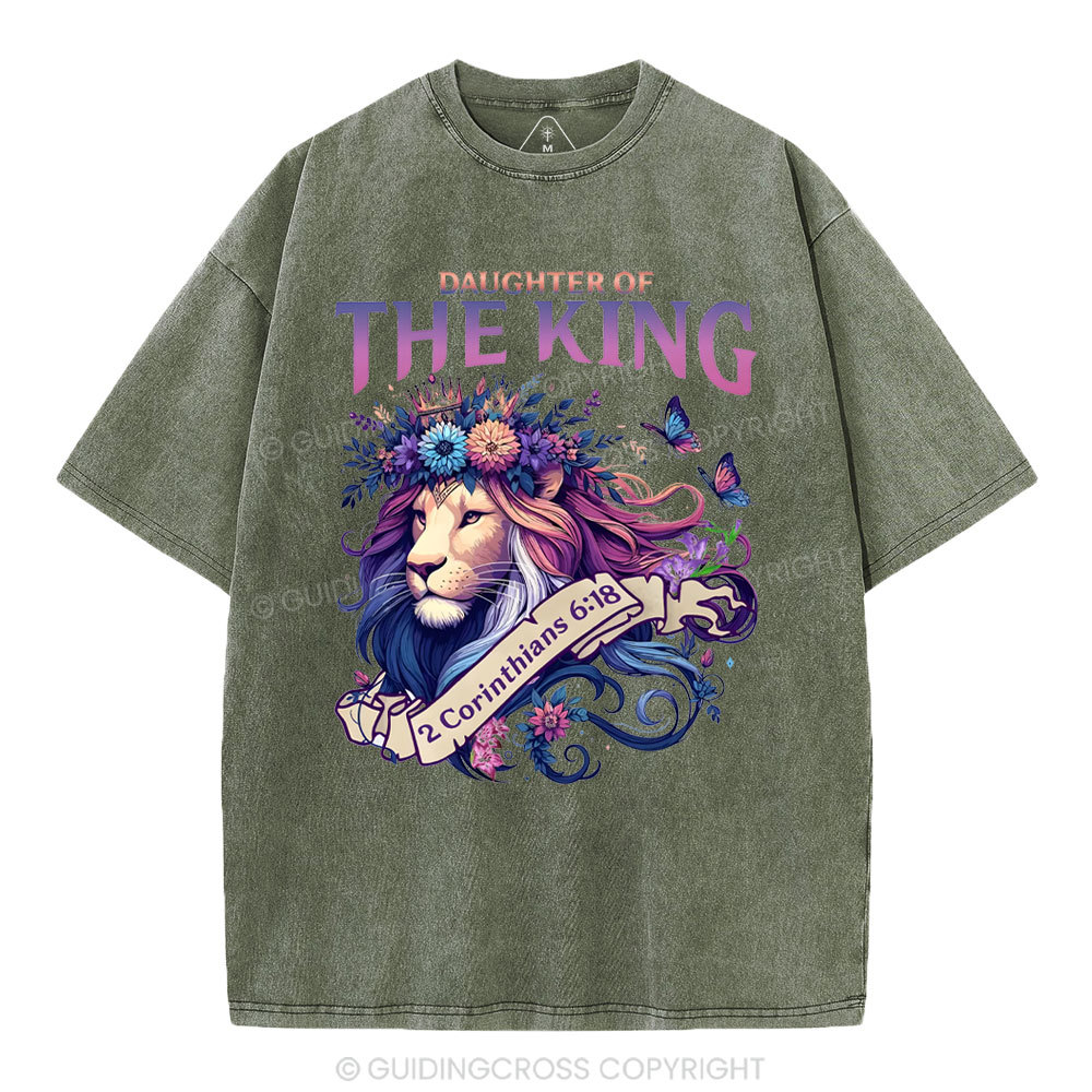 Daughter Of The King Christian Washed T-Shirt